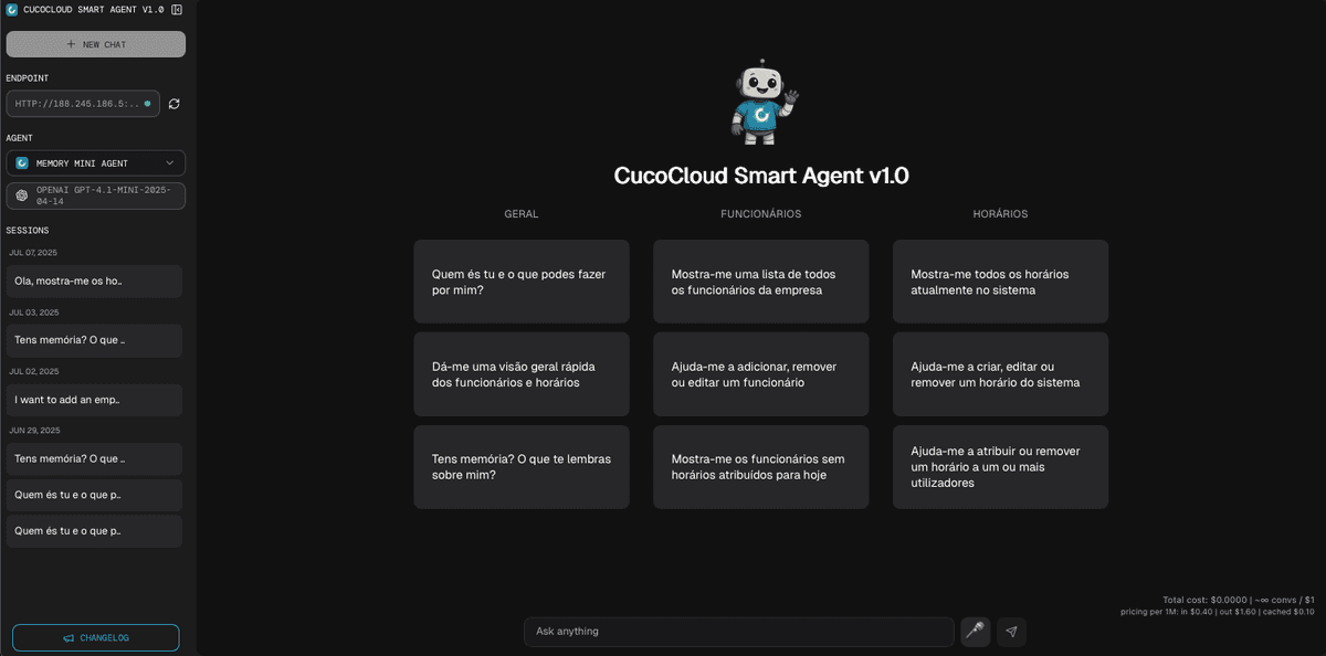 CucoCloud Smart Agent HR Interface